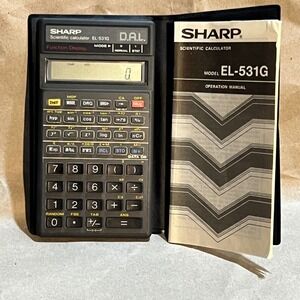 Sharp Scientific Calculator Black Vintage EL Series Engineering Math Tool